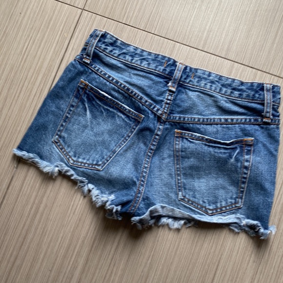 Free People denim cutoff shorts - Picture 4 of 5